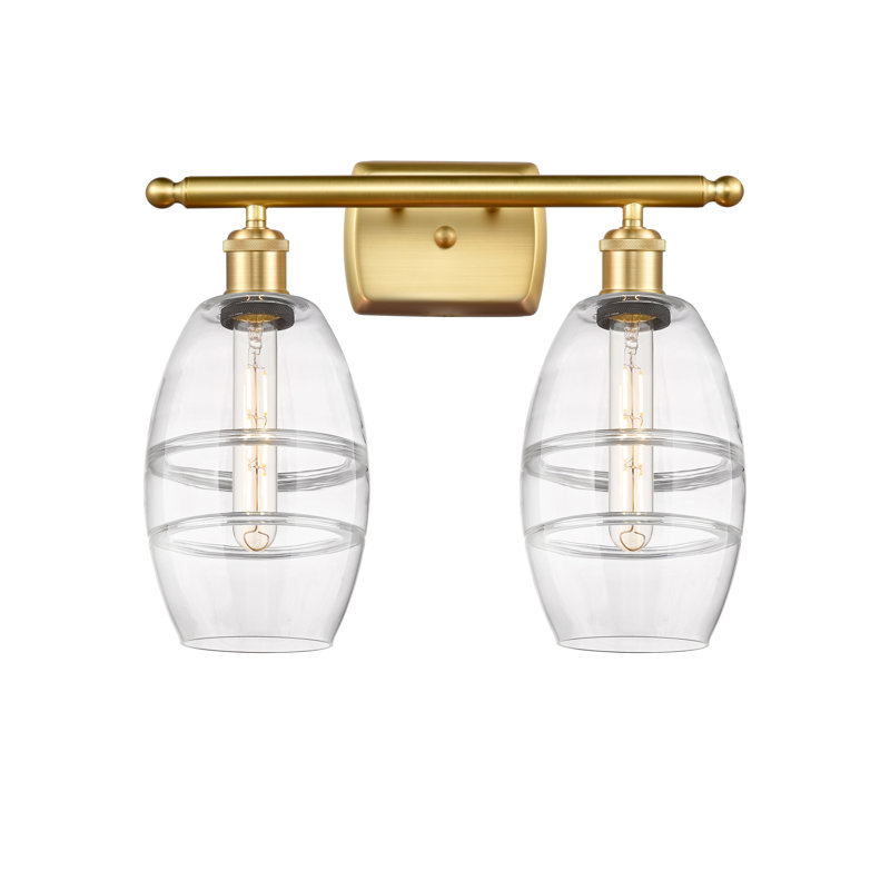 Bettylou 2 - Light Dimmable Vanity Light, Satin Gold, Clear
