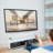 Double Arm Tilt And Swivel Universal Wall Mount Tv Bracket For 32-"-65" Led, Lcd, Plasma Tv