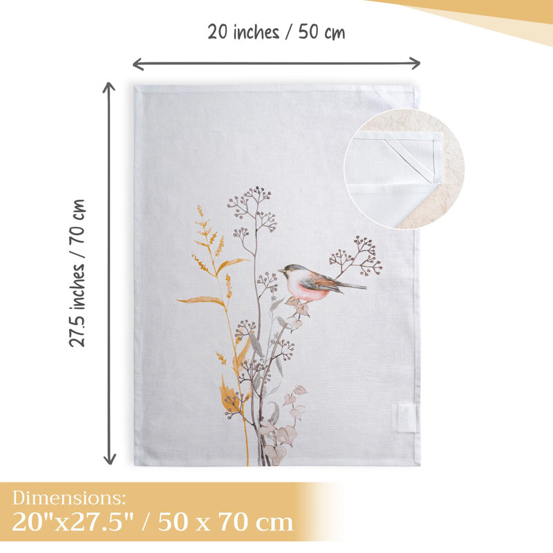 Ensemble de 3 torchons de cuisine 100% coton 27,50 "x 20" Maison d 'Hermine