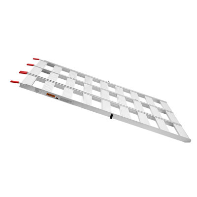 Rampes de remorque en aluminium, rampes de camion pliantes de 76 x 50 po avec sangles et doigts antidérapants en caoutchouc, rampes de chargement de VTT de capacité 1500LBS pour camionnettes, motos, tondeuses à gazon, tracteurs, chariots