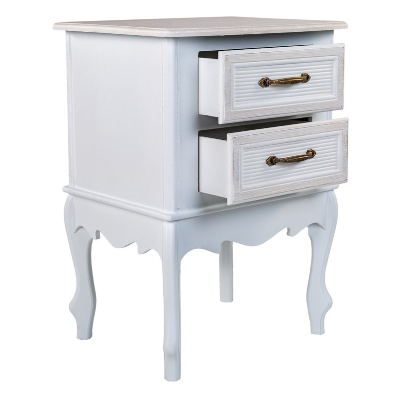 Gaston 42cm W Manufactured Wood Bedside Table