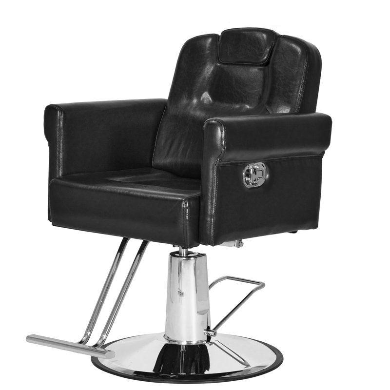 Polar Aurora Recliner Barber Chair with Removable Headrest,Adjustable Height 360 Degrees Swivel