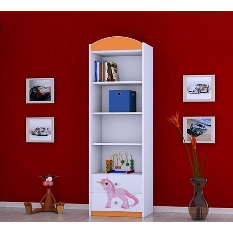 Melanie 183cm H X 60cm W Animals Kids Cube, Orange