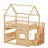 Playful House Bed Frame Equipped with Glow-Feature Shelves-1129331126