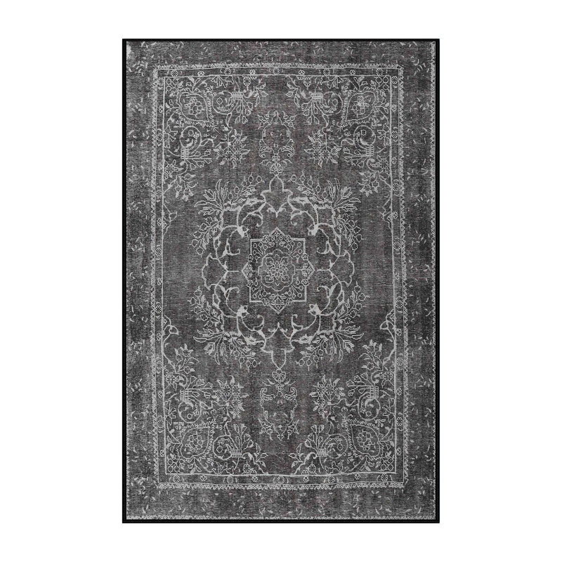 Tapis gris/bleu traditionnel Beaconsdale, Rectangle 5 pi x 7 pi