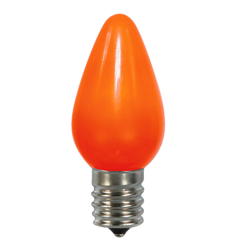 Ampoules de rechange Vickerman C7 à DEL en céramique, paquet de 25, Orange, 0.09