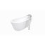 Baignoire de trempage autoportante en acrylique avec robinet 71 po. X 33,5 po. Mermaid-97419793