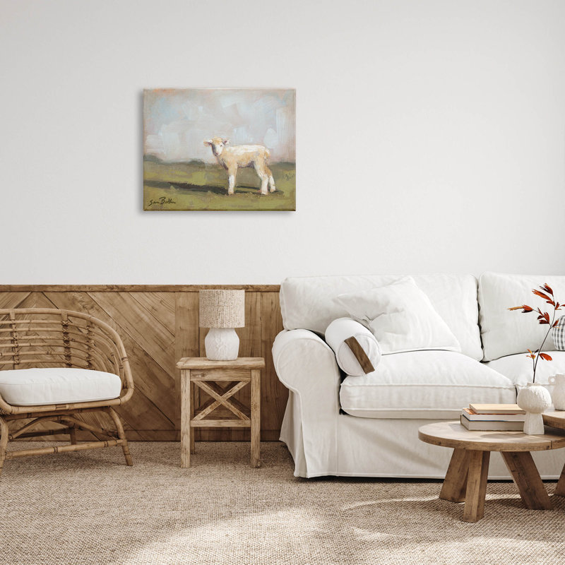 «Baby Lamb Lamb» par Sara Baker, H 24 po x l 30 po x P 1,5 po
