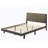 Alaria Platform Bed in Brown and Weathered Gray,bed frame,upholstered bed