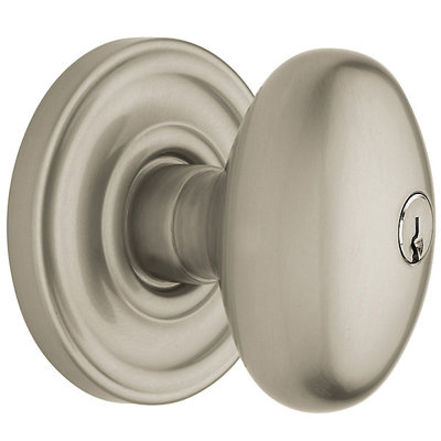 Keyed Egg Knob with Classic Rose