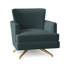 Fauteuil pivotant en cuir fleur K 28,5 po Kyle-60083362-60083367
