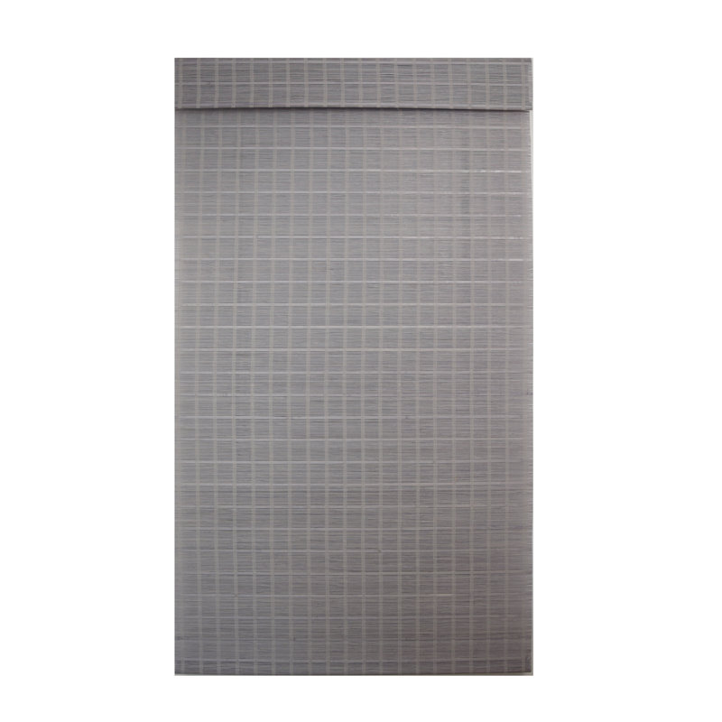 Store romain sans cordon avec stores romains filtrant la lumière avec cantonnière - gris, L 28 po x L 72 po