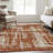 Premium Machine Washable Prisco Paprika Rug-1783479463