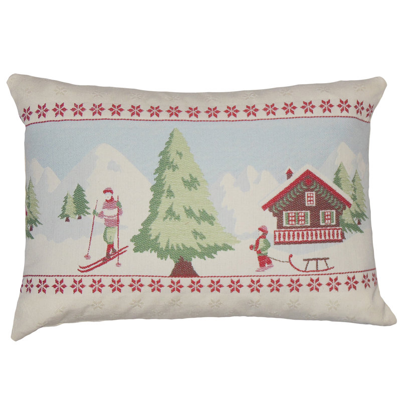 Cotton Reversible Throw Pillow