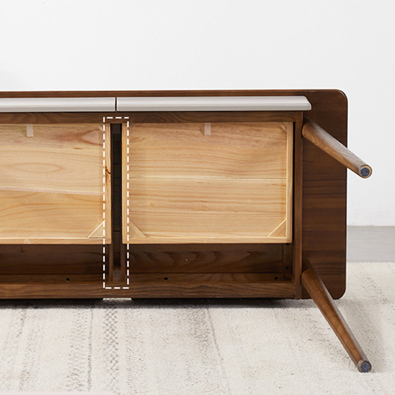 Bureau d'écriture Modern Simple, H 29,92 po x l 39,37 po x P 22,04 po, Marron foncé