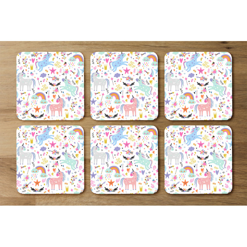 Drawdy Square 6 Piece Coaster Set