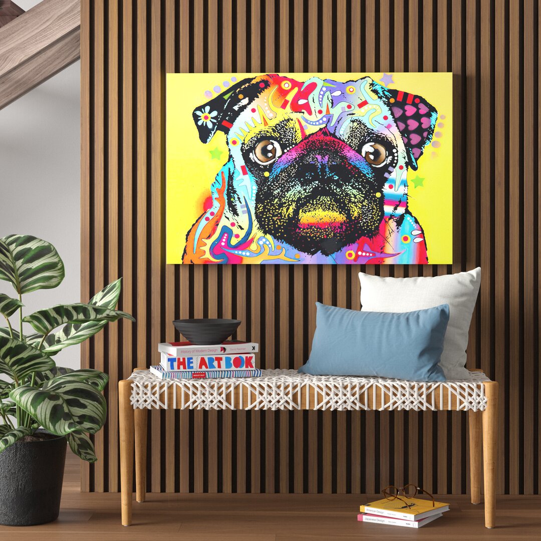 Leinwandbild Pug von Dean Russo