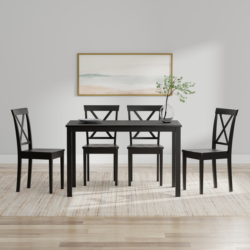 Ensemble repas pour 6 personnes Turville, Blanc, Blanc / Naturel, Ensemble repas 5 pièces