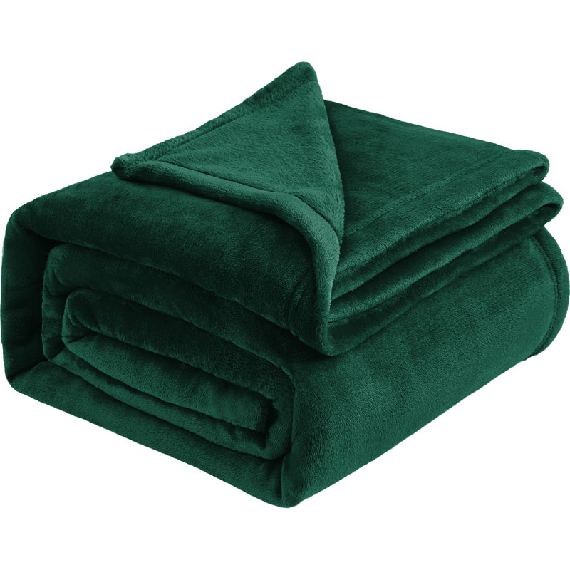 Aspire Homeware Ultra-Soft Hotel Quality Reversible Plain Weave Fleece Throw Blanket, Double (150cm W x 200cm L)