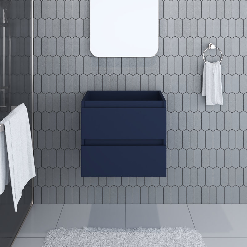 Salt 23.5'' Single Bathroom Vanity Base Only, Navy
