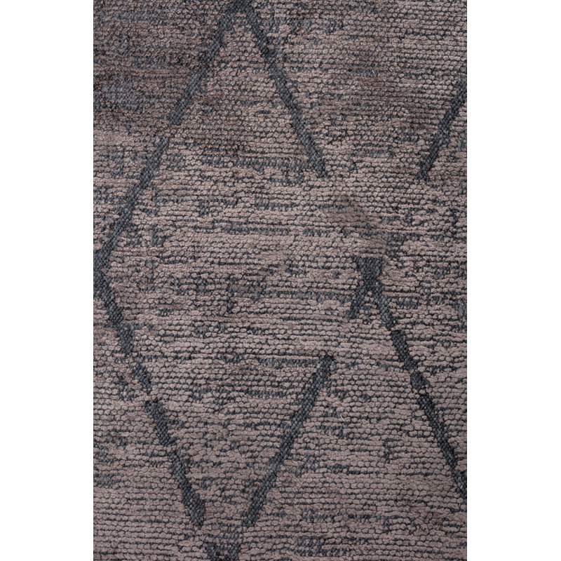 Rapture Geometric Shapes Area Rug in Gray, Square 9'
