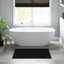 1 tapis de bain réversible 100% coton noir 3000 g / m² 24 po x 72 po - aspect lavable, lavable à la machine-959626309