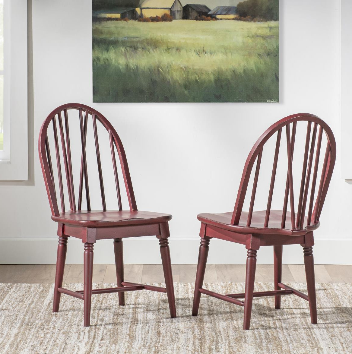 Country Living Side Chair 1, Red
