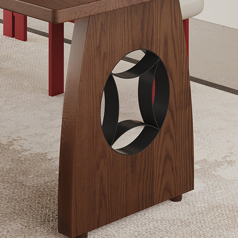 Bureau en bois massif avec grand plateau pour le bureau, H 29,53 po x l 94,49 po x P 35,43 po