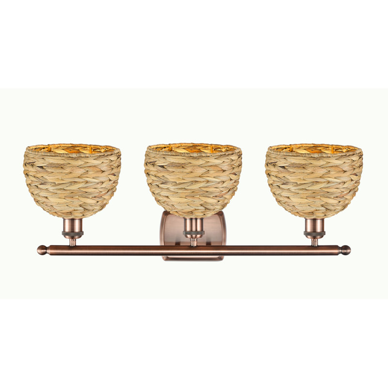 Bacarri 3 - Light Dimmable Vanity Light, Antique Copper