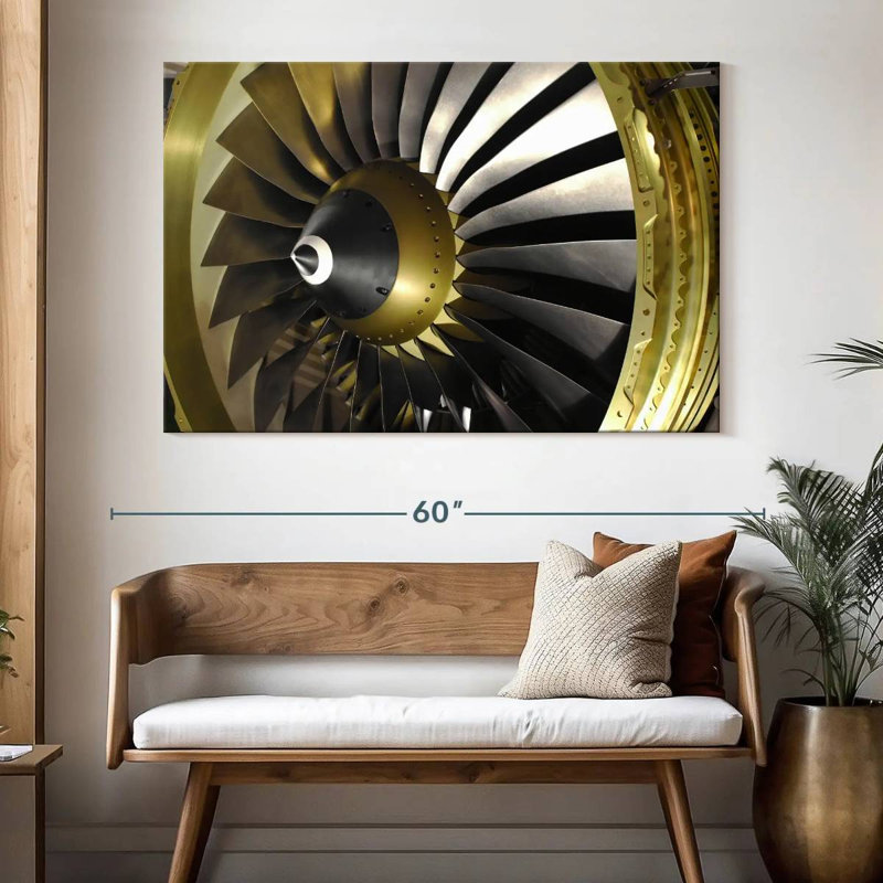 Mehar Golden Turbine Aircraft, 34" H x 51" W