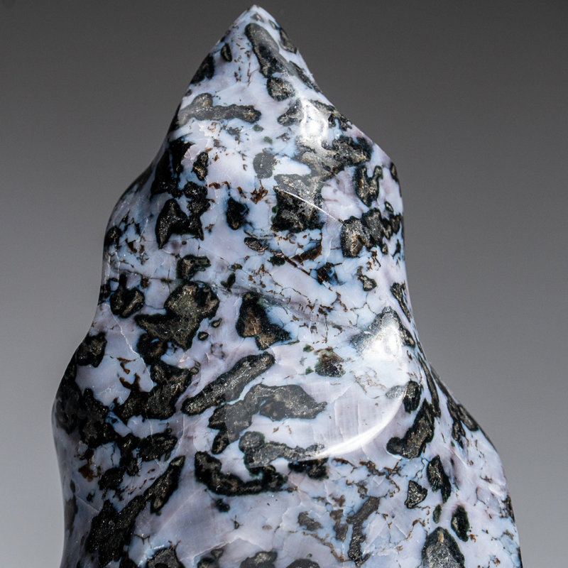 Genuine Polished Indigo Gabbro Flame Freeform (2.2 Lbs)