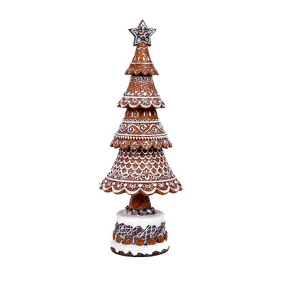 Arbre de pain d'épice brun assis