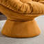 Fauteuil d'appoint pivotant surdimensionné, fauteuil demi-tonneau pivotant à 360 °, fauteuil Papasan pour la chambre à coucher du salon-1019174085