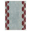 Tapis d'intérieur moderne à motif géométrique lavable en mailles de chaîne moderne avec envers antidérapant-553127611