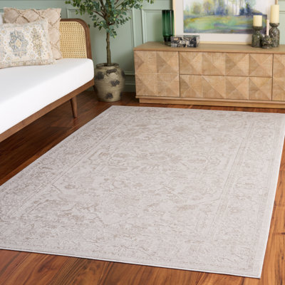 Calidia Oriental Cream/Ivory Area Rug