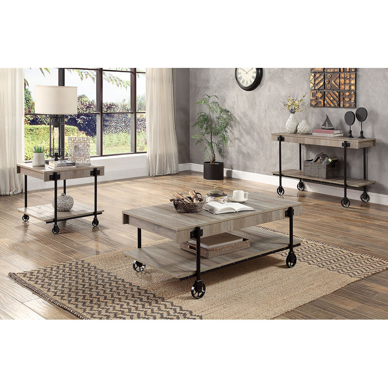 Table de bout de style industriel 1pc