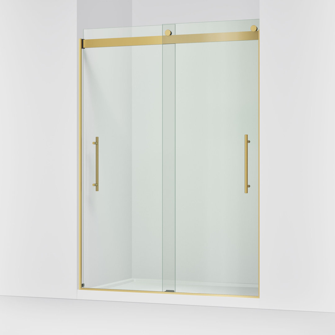 Levity Plus Less Sliding Shower Door, 81-5/8" H x 56-5/8 - 59-5/8" W, With 3/8" Thick Crystal Clear Glass Kohler