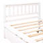 Lit simple avec lit gigogne, cadre de lit plateforme avec tête et pied de lit-1958874155
