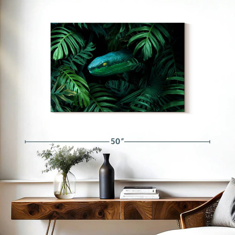 Brampt Tropical Snake, 24" H x 36" W