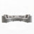 SECTIONAL SOFA W/9 PILLOWS