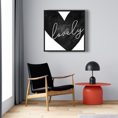 Minimalist Bedroom Quote Lovely Framed Canvas | Home Decor