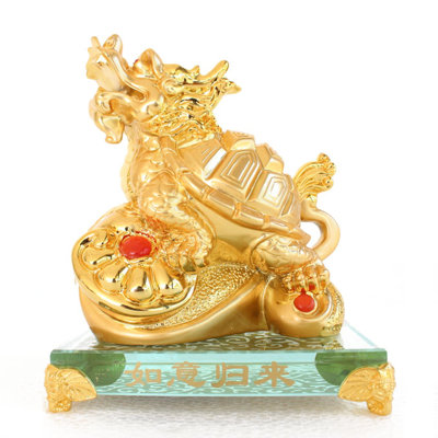Figurine de tortue dragon sur Ru Yi
