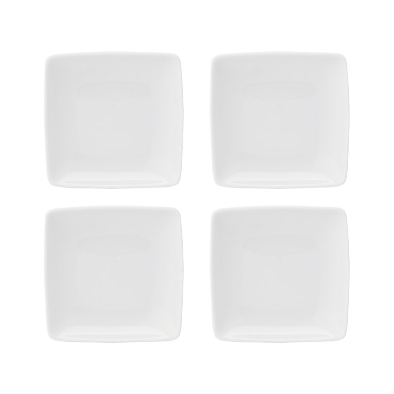 Carré White Porcelain Dinner Plate