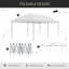 Abri escamotable 10 pi x 19 pi avec structure en acier Outsunny