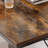 47 Inches L Shaped Desk, Computer Desk with Reversible Storage Shelves, Writing Desk Study Desk with Metal Frame, Rustic Brown