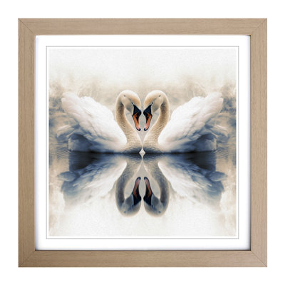Swan Double Exposure No.2 - Framed Print
