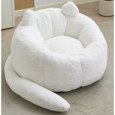Canapé en forme de chat avec long fauteuil à billes pour adultes, sans installation, convenant à divers environnements tels que le salon, la chambre à coucher, etc. Détendez-vous et profitez de la vie