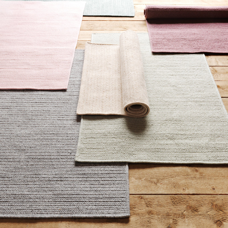 Tapis gris tressé Mcclary, Tapis de couloir 2 pi x 10 pi
