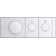 Anthem Two-Outlet Thermostatic Valve Control Panel With Recessed Push Buttons