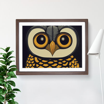 XH1022-6540X Owl Art Vintage Vol.2 Abstract - Single Picture Frame Print
